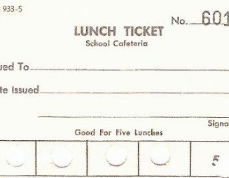 PHS Lunch Ticket